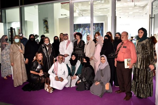 افتتاح معرض بصمات فن 5 مِن تنظيم الفنان التشكيلي السعودي أحمد معوض