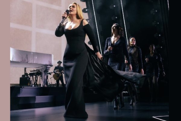Adele wears Ferragamo to the “Weekends with Adele” concert Las Vegas